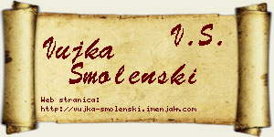 Vujka Smolenski vizit kartica